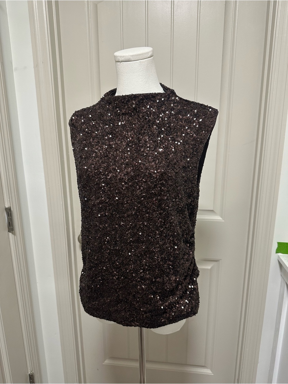 H&M Black Sequin Tank Top